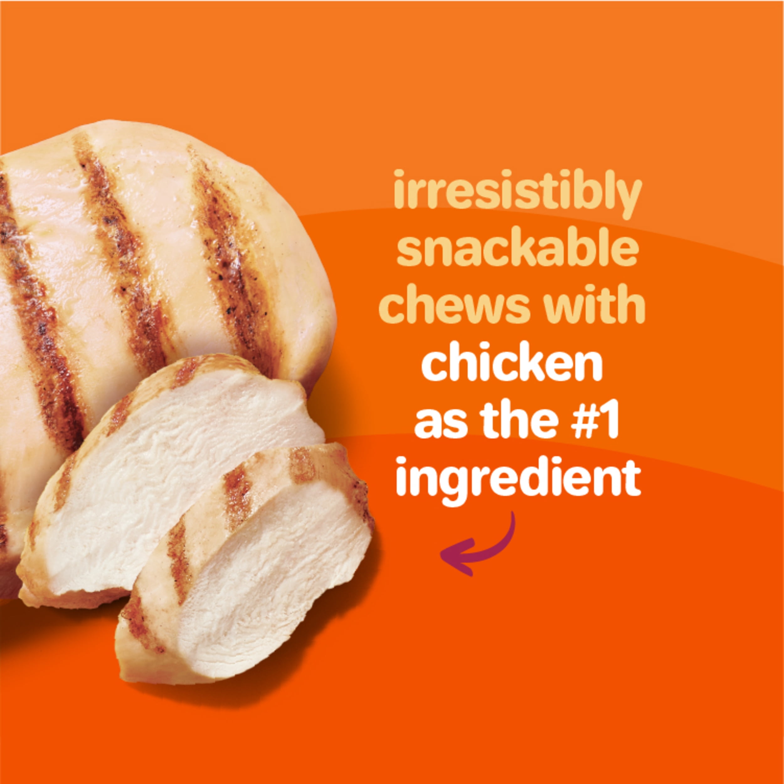 (3 pack) Hartz Oinkies Tender Twists Rawhide‑Free Dog Treats with Real Chicken Breast, Highly Digestible Dog Chews, 36 Count