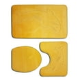 thumbnail image 1 of relayinert 3pack/lot Bathroom Rug Sets Easy To Install Waterproof Anti-slip Multi-functional Comfortable PJ210611-B007 1Set, 1 of 6