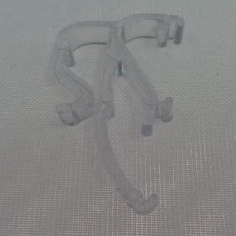 ONE PAIR 1/2" Double Slat CLEAR VALANCE CLIPS for Horizontal MICRO Mini BLINDS 