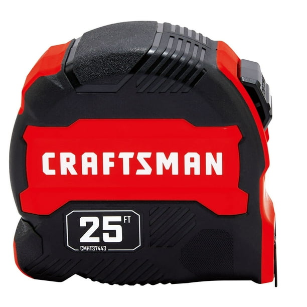 Cinta métrica CRAFTSMAN CMHT37443S con cierre manual retráctil de 7,6 m