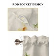 thumbnail image 6 of Colorful Floral Living Room Curtains 2 Panel, Farmhouse Country Dragonfly Butterfly Flower Cafe Window Treatment, Farmhouse Bedroom Bathroom Kitchen Curtains Drapes 104"x45", 6 of 6