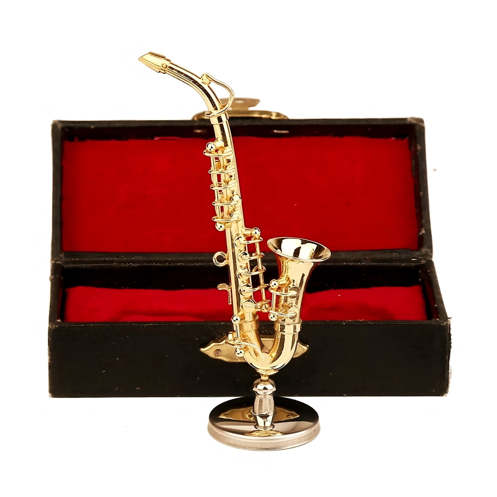 Handcrafted Altos Saxophone Brass Gold Plated Musical Instrument Decoration With Protective Case For Music Lover
