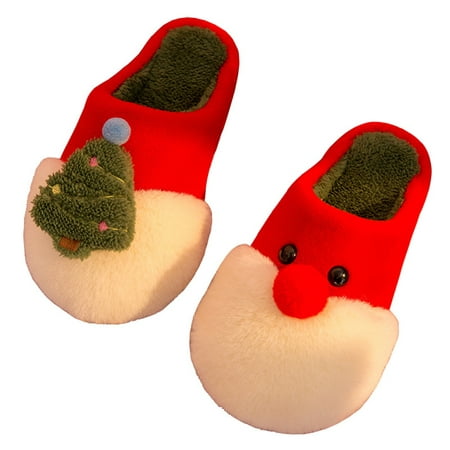 

Apmemiss Clearance Women Christmas Tree Slipper Concise Office Stylish Winter Santa Claus Slippers for Girls Women Christmas Gifts