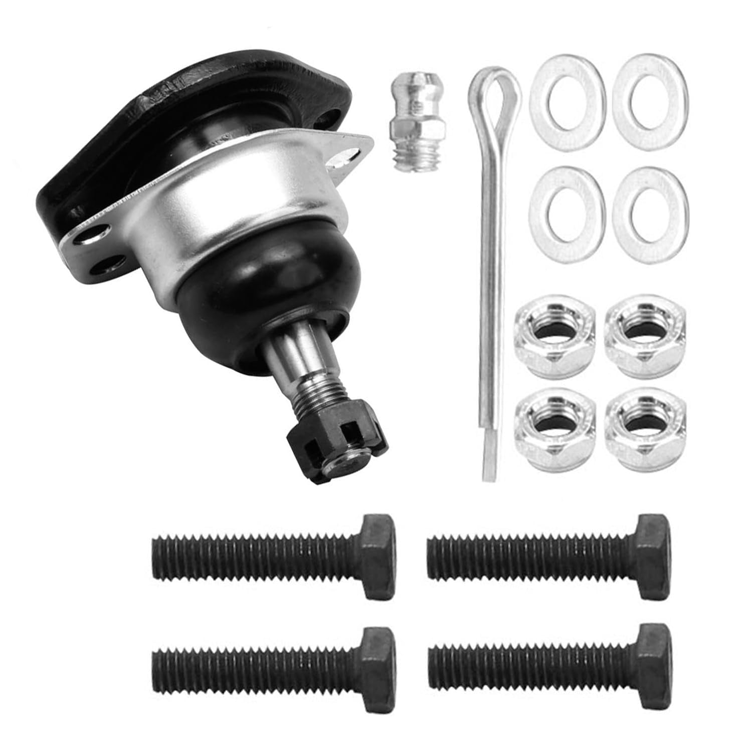 Detroit Axle - 4pc Front Ball Joints for Chevy Blazer S10 GMC Sonoma Jimmy Isuzu Hombre Olds Bravada Upper Lower Ball Joints Replacement