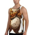 thumbnail image 2 of Fuzoiu Cartoon Cheetah With Attitude Print Men's Workout Tank Tops,Sleeveless Gym Shirt Quick Dry,Fitness Bodybuilding T-Shirt,Muscle Athletic Workout Tee-Medium, 2 of 7