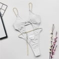 thumbnail image 6 of Wdgfv One Piece Swimsuit for Women Criss Cross Halter Neck Swimwear Cut Out Bathing Suit Thong 1 Piece Swimsuit, 6 of 6
