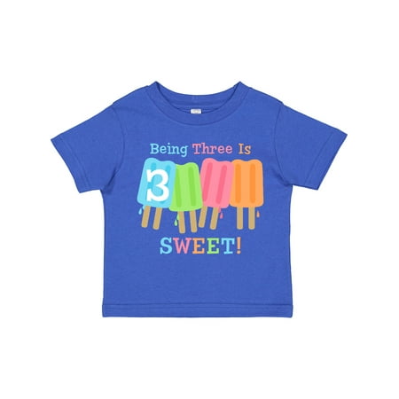 

Inktastic Ice Pop 3rd Birthday Gift Toddler Toddler Girl T-Shirt