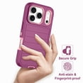 thumbnail image 3 of Petocase Case for iPhone 18 Pro Max (2026) / iPhone 17 Pro Max Case (2025),Stripe Shockproof Rugged Protection Heavy Duty Dust/Drop Proof 3-Layer Durable 6.9'' Phone Case,Red/Pink, 3 of 8