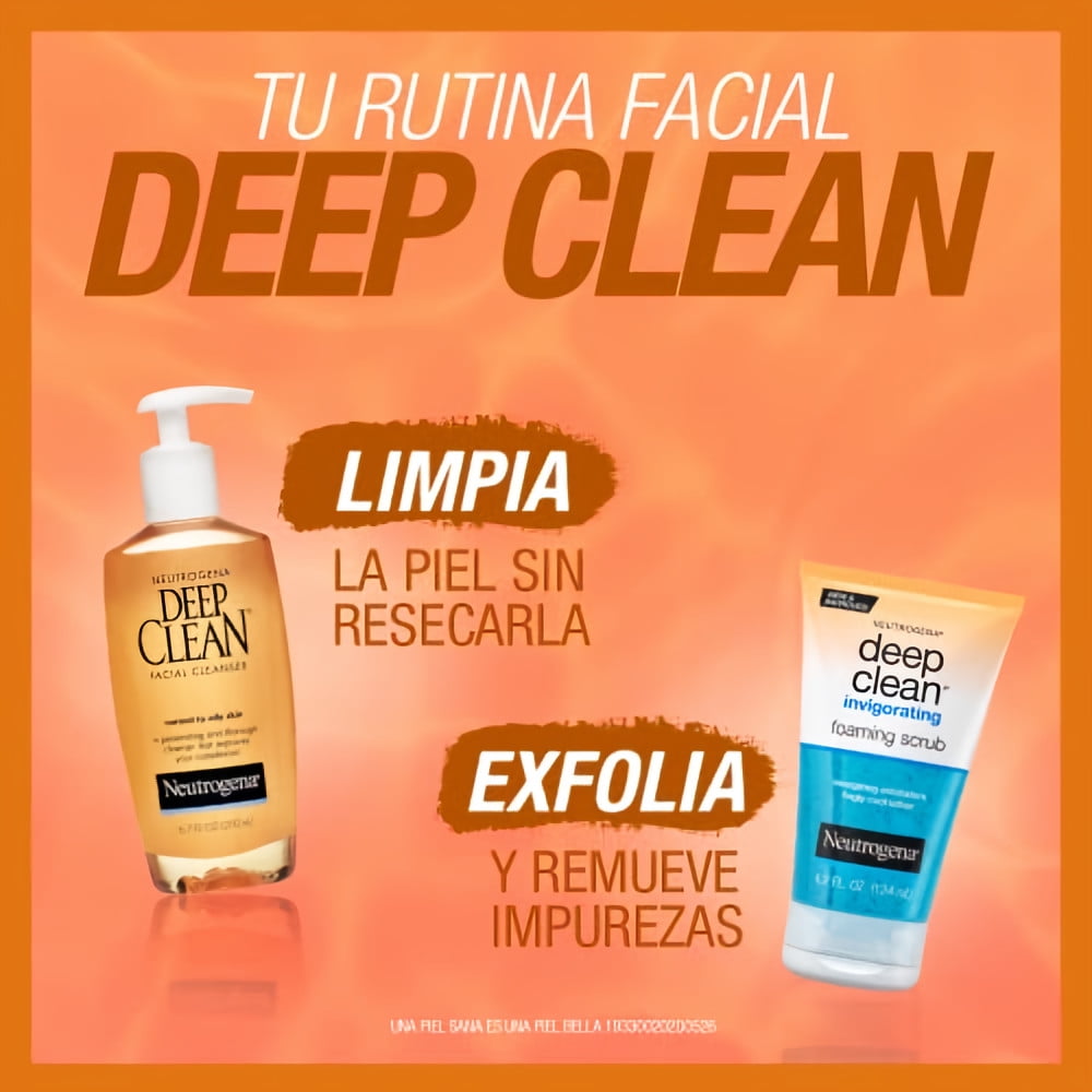 Neutrogena Deep Clean Facial Cleanser, Normal to Oily Skin, 6.7 Ounce