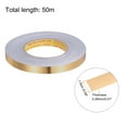 thumbnail image 2 of Uxcell Molding Trim Gap Sealing Tape 0.59" x 164ft Self Adhesive Home Decorative Trim Brushed Gold Tone (Thickened), 2 of 5