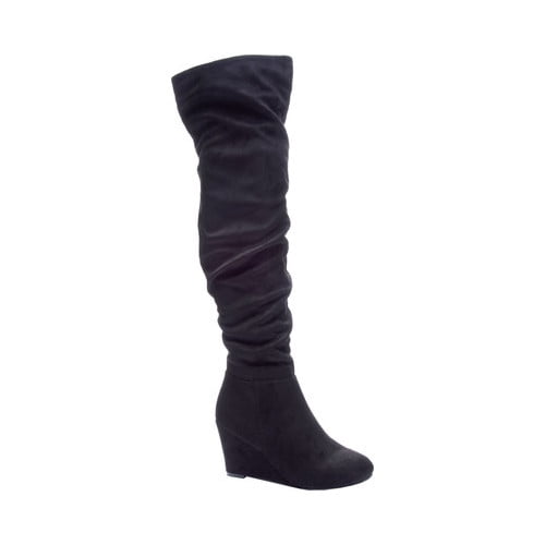 chinese laundry wedge over the knee boots