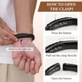 thumbnail image 4 of Mens Leather Bracelet Dad Gifts - Brown Braided Leather Infinity Knot Bracelets Engraved Love My Dad for Men, Daddy Jewelry Gift from Daughter Son for Father's Day Birthday, 4 of 6