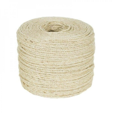 

3/5M Natural Sisal Rope Cat Scratching Post Toys Making DIY Desk Foot Chair Legs Binding Rope Material for Cat Sharpen Claw