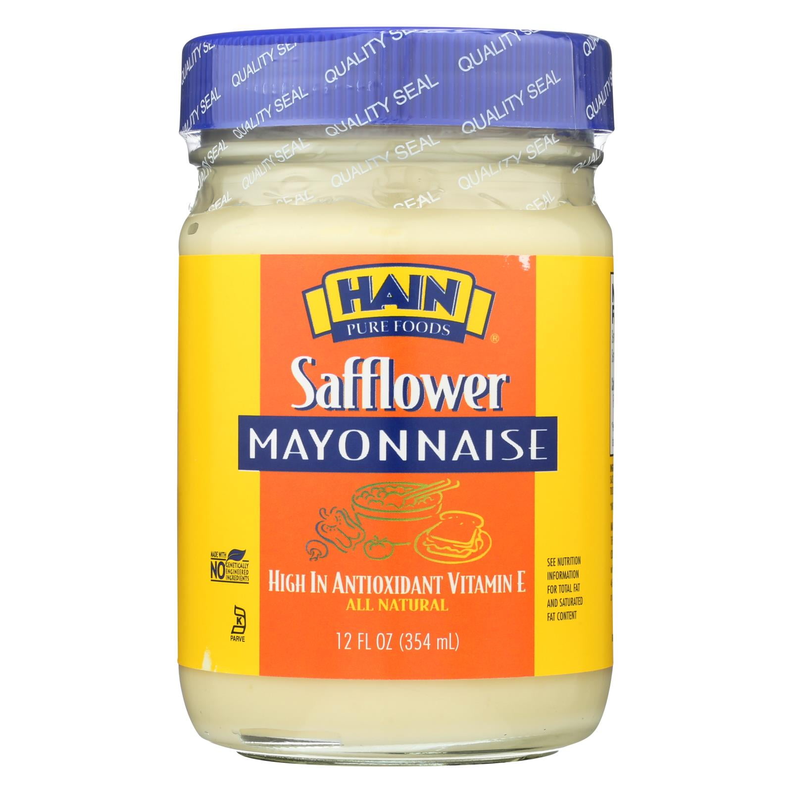 Hain Pure Foods Safflower Mayonnaise 12 oz