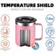 thumbnail image 4 of 12oz Stainless Steel Insulated Coffee Mug with Handle, Double Wall Vacuum Travel Mug, Tumbler Cup with Sliding Lid, Pink, 4 of 4