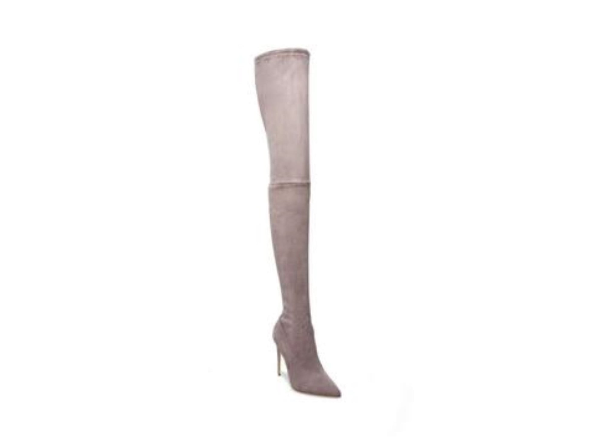 Steve Madden Dominique Leather Over Knee Boots Dark Grey Size 5.5 in Tanzania at TZS 569695 Rating 5