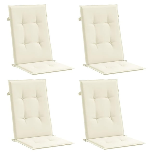 Cojines para Sillas de Jardín Casafoyer Crema 4 piezas 47,2x50x3 cm