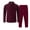 I-976 Burgundy Wine, variant on Cargo Work Out Athletic Match Lounge Trousers Pants 2PC Sets for Man Summer Fall Crochet Two Piece Tops T Shirt Trousers Pants 2PC Sets Mens 2025