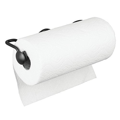 mDesign Versatile Metal Wall Mount Paper Towel Holder & Dispenser