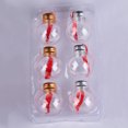 thumbnail image 4 of Venta al por mayor, adornos personalizados, adornos llenos de alcohol, 50 ml, botellas de plástico transparentes con bolas de Navidad y agua de jugo único, 4 of 4