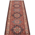 thumbnail image 1 of Rug Runner Custom Size Antique Vintage Look Distressed Red Medallion Design Cut to Size Runner Rug By Feet., 1 of 9