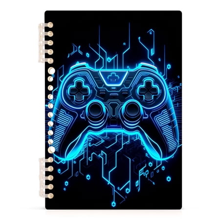 joogoo A5 Spiral Journal Notebook Neon Game Controller Cool College Ruled Notebooks 8.3" x 5.7" 1 PC