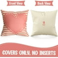thumbnail image 4 of Valentines Day Pillow Covers 18x18 Set of 4, Heart Lock Valentines Day Decorations, I\u2018ll Hold You in My Heart Until I Can Hold You in Heaven Pillowcase for Couch, Valentines Day gifts for Him/Her, 4 of 6