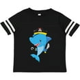 thumbnail image 3 of Inktastic Pirate Shark, Cute Shark, Little Shark, Blue Shark Boys or Girls Toddler T-Shirt, 3 of 5
