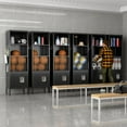 thumbnail image 2 of METAN Metal Ball Lockers for Home,School,Steel Balls Storage Cabinet with Legs and Lockable Door,Bedroom Storage Organization,Black,Assembly Required, 2 of 9