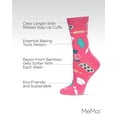 thumbnail image 3 of MeMoi Women's Baking Bamboo Crew Socks - Womens - Female, 9-11, Magenta, 3 of 7