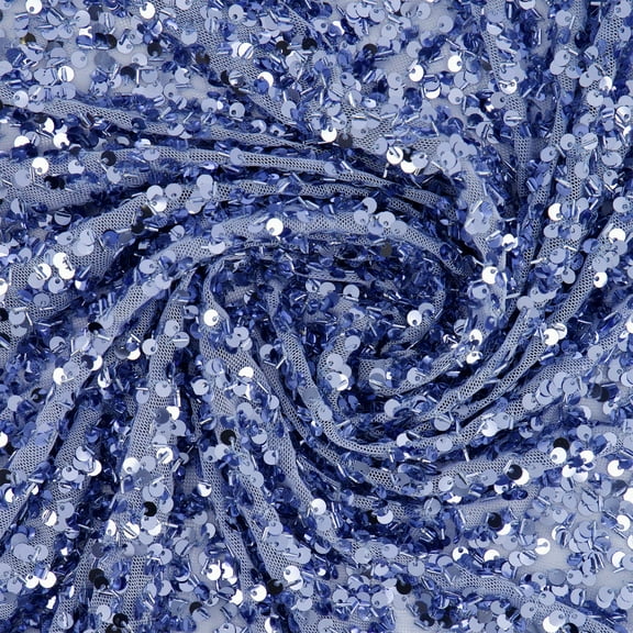 Zelouf Karina Allover Bead Sequin On Stretch Mesh , Sewing, DIY, Crafts Fabric by the Yard, Peri, 3 Yard