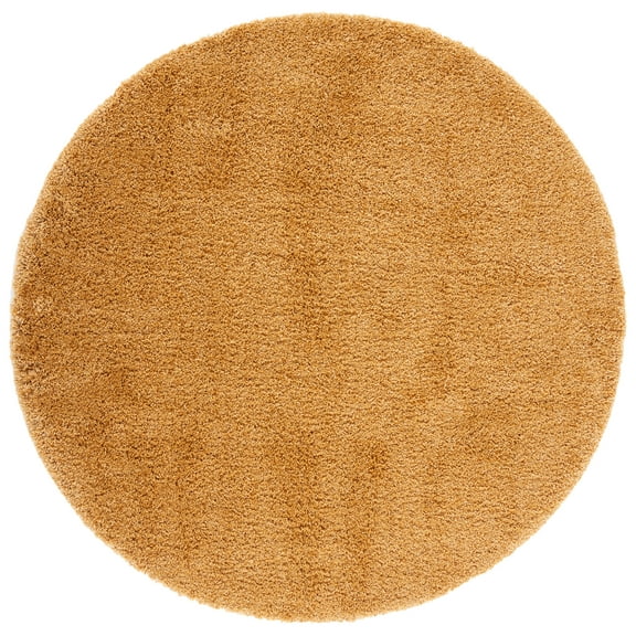 SAFAVIEH Shag Ivory Solid Area Rug, Beige, 7' x 7' Round