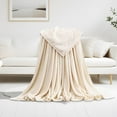 thumbnail image 4 of Vadktai Fleece Blanket, Fleece Throw Blanket, Soft Fluffy Velvet Sofa Blanket, Plush Throw Fuzzy Lightweight Super Soft Microfiber Flannel Blankets for Couch, Bed, Sofa Warm and Cozy for All Seasons, 4 of 5