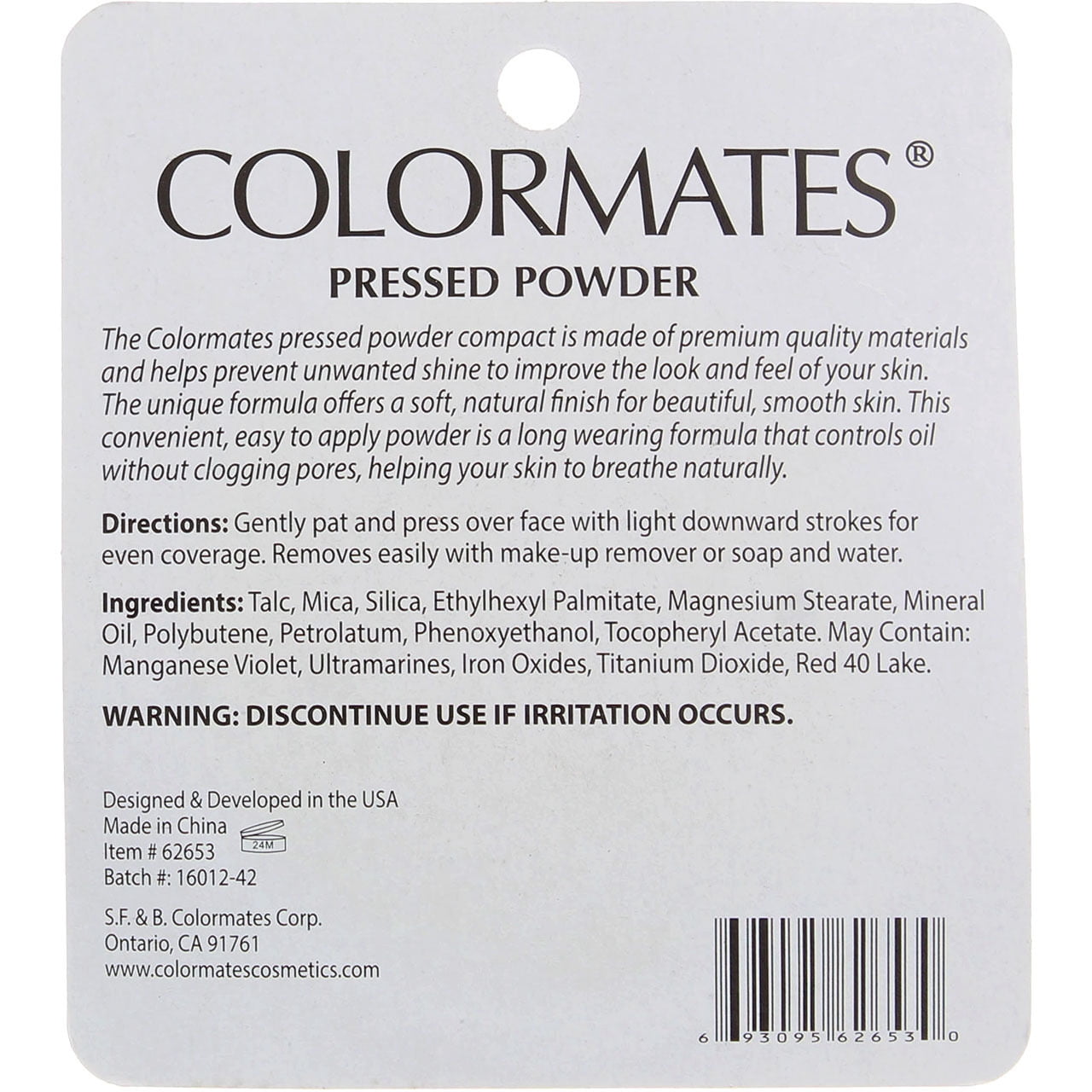 Colormates Powder Foundation, Terre Copper 1.6 oz
