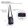 thumbnail image 6 of HELLHERO Wolf Pattern Polyester Travel Crossbody Purse with Zipper Closed Women Messenger Bag for Travel, Outdoor and Daily Use, 6 of 7