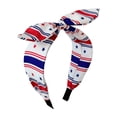 thumbnail image 2 of Siminsem 4th of July Headbands for Women Girls Patriotic Red White Blue Hair Hoop American Flag Hairband Independence Day Hair Accessories Star Design for Holiday Party Celebration, White, One Size, 2 of 5