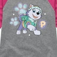 thumbnail image 3 of Paw Patrol - Everest Sketch - Toddler & Youth Girls Raglan Graphic T-Shirt, 3 of 6