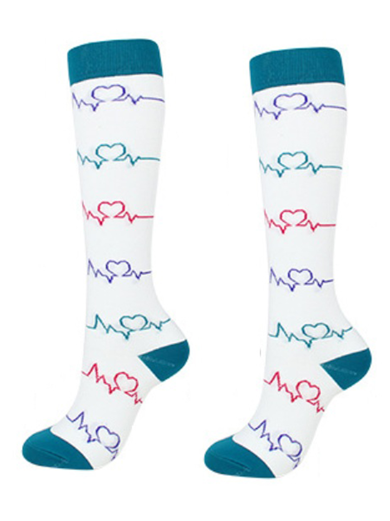 Pudcoco Compression Socks Running Medical Sports Calf Support Stockings