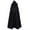 Black, variant on Xfvqtps Women Hooded Cloak Open Front Collar Strap Lace up Solid Color Party Satin Soft Poncho Blue