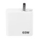 thumbnail image 3 of Estación de carga USB de 3 puertos PD rápida de 65 W USB C USB A para teléfonos portátiles 100-240 V, 3 of 15
