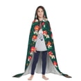 thumbnail image 3 of Honeii Mushroom House Print Poncho Cape, Cloak Coat, Snuggly Hooded Wearable Blanket, Hooded Cape For Teenagers,Halloween Costumes-Large, 3 of 7