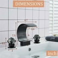 thumbnail image 3 of Senlesen Brass Orb Waterfall Bathroom Faucet, 3 of 9