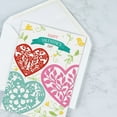 thumbnail image 6 of Faith Hearts & Blossoms Valentine Greeting Cards - Set of 8 (4 designs), Large 5" x 7", Religious Valentines Cards with Scripture, 6 of 7