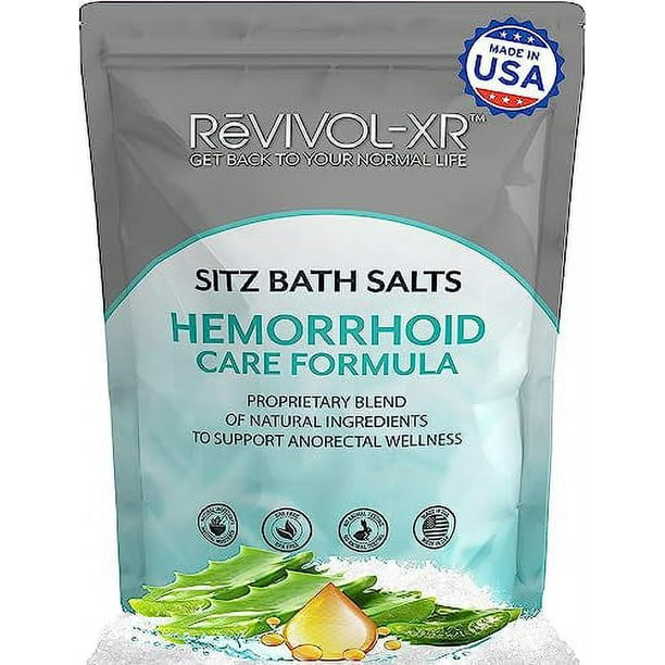 Sitz Bath Mix for Hemorrhoids Soothing Soak Basin, 20 Potent Ingredients in 1 Concentrated Pouch