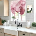 thumbnail image 5 of Pink Mountain Balloon Curtains for Living Room/French Door, Misty Forest Nature Woodland Pine Tree Landscape Tie Up Curtains 63 Inch Length Energy Saving Kitchen Curtains Shades for Windows 42"x63", 5 of 8