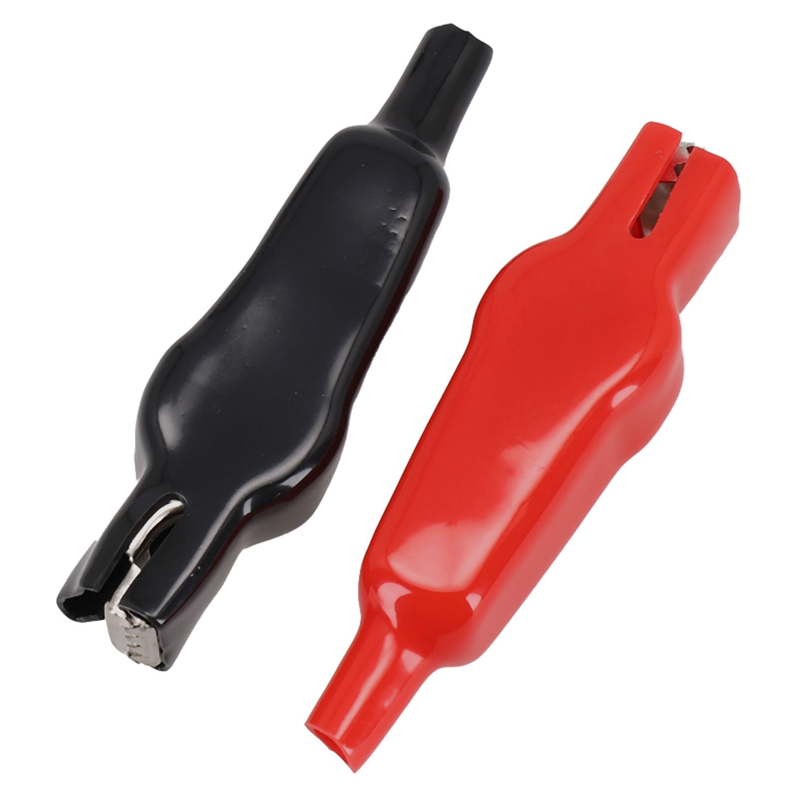2PCS Sheathed Alligator Clips Electrical DIY Tests Leads Alligator Double-Ended Crocodile Clips Roach Electrical Jumper Wire