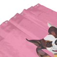 thumbnail image 4 of Shower Curtain, Cool French Bulldog No.104 Waterproof Fabric Plastic Shower Curtain, Drying Fast Bathroom Curtain with 9 Buttonholes, Ruffle Shower Curtain 60x72in, 4 of 8