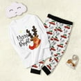 thumbnail image 2 of MUXiin Mom And Son Matching Outfits,Family Christmas Pajamas Matching Set Holiday Print Top and Festive Plaid Bottoms, 2 of 8