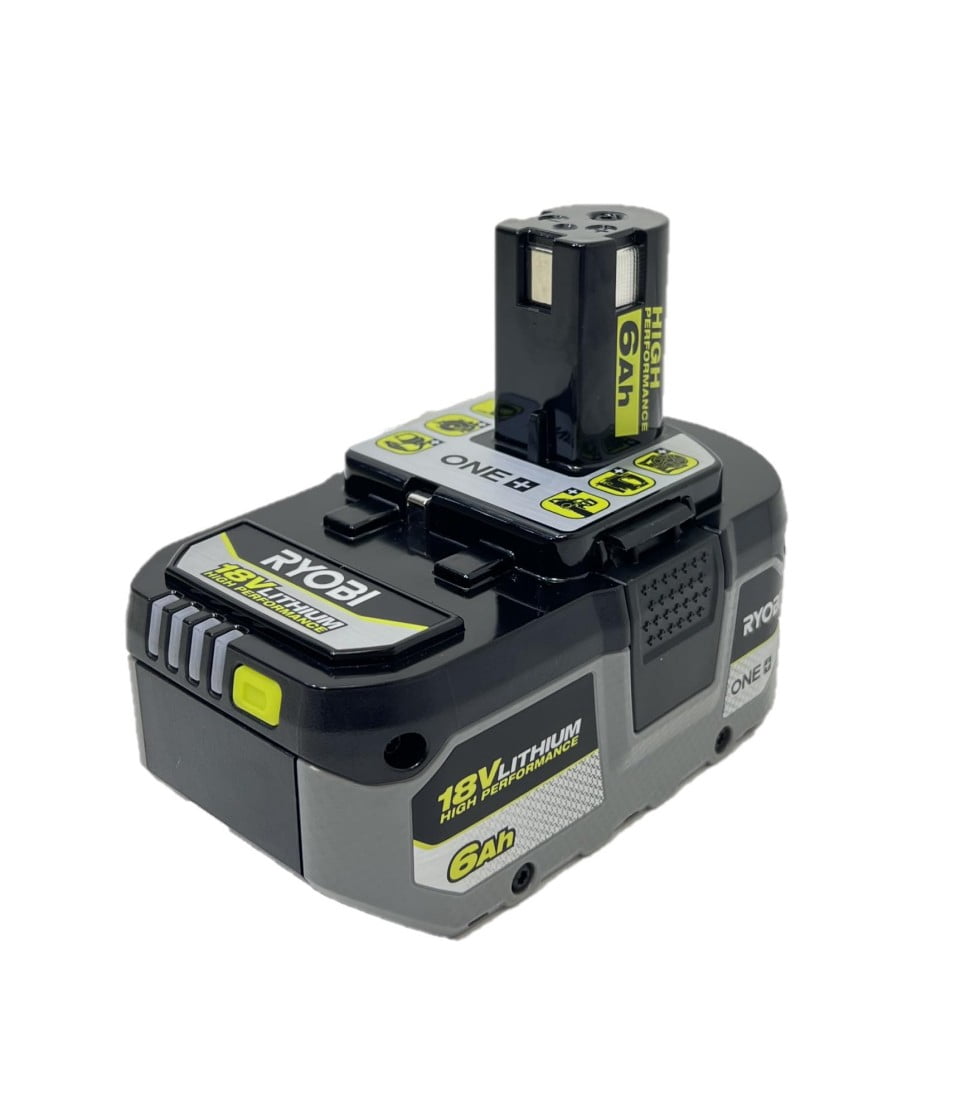 Ryobi P193 18V 6.0Ah High-Capacity Lithium-Ion Battery | Ultra-Long-Lasting, Cold-Resistant | Compatible with ONE+ 18V Tools (Drills, Saws, Lights)