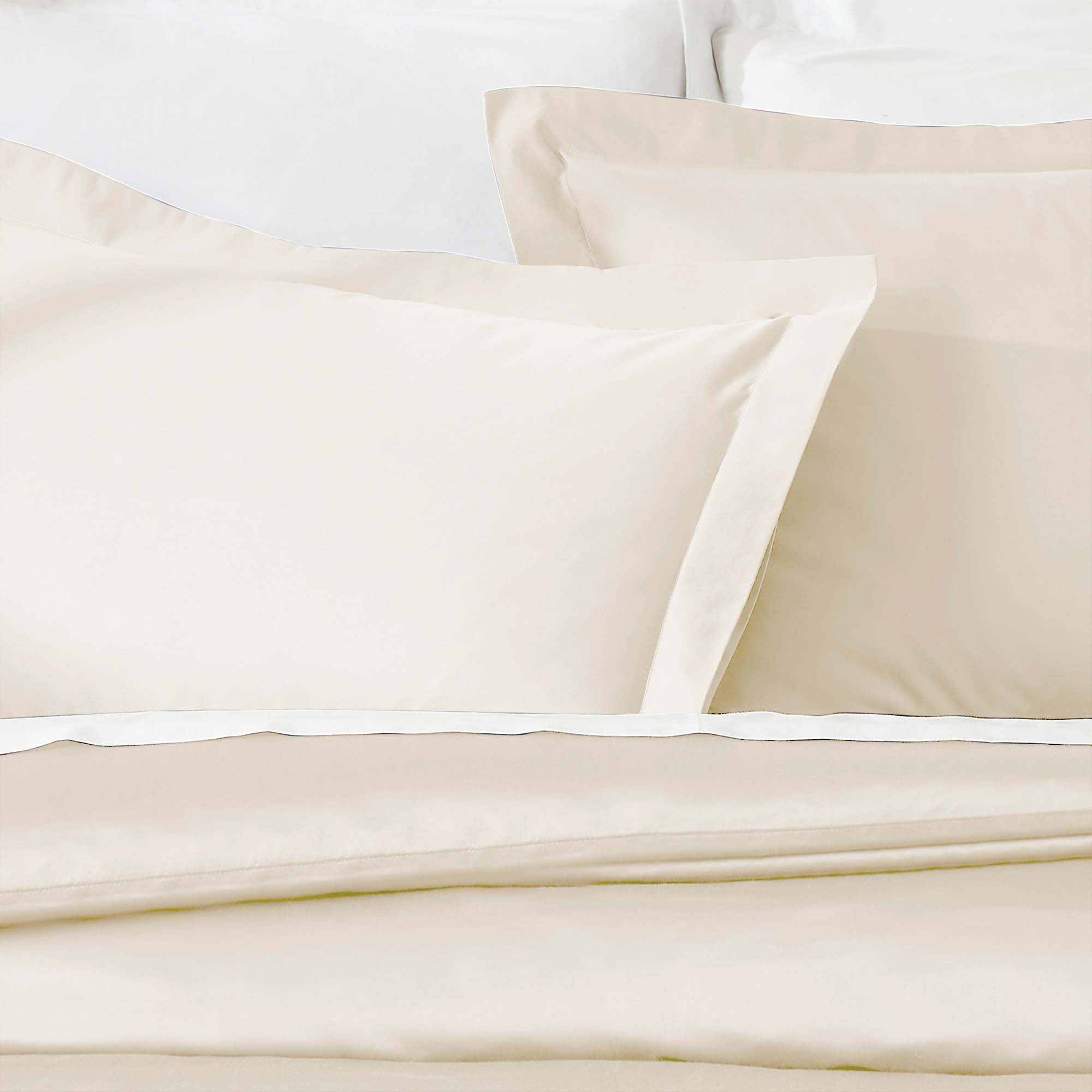Superior Egyptian Cotton 850 Thread Count Duvet Cover Set, Full/Queen, Ivory